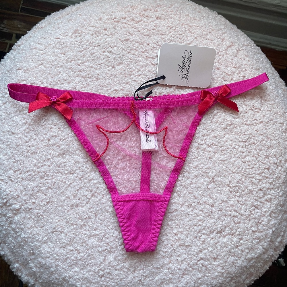 Agent provocateur Lorna pink&red thong